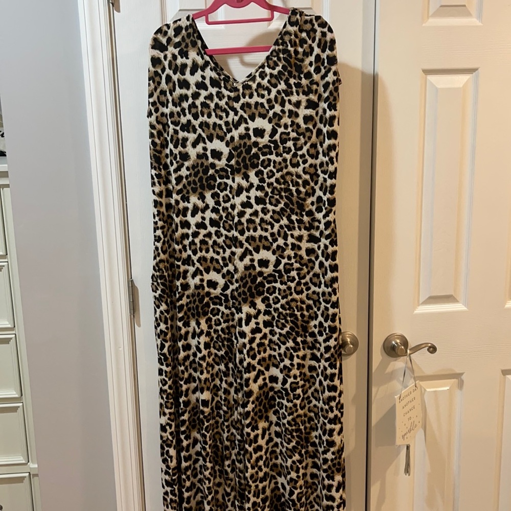 Leopard print jumpsuit